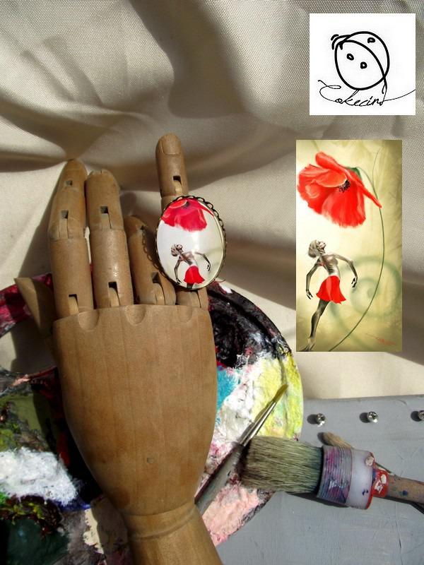 Bague grande bague coquelicot piece un 20974820 coquelicot bagoec43 cc4c3 big